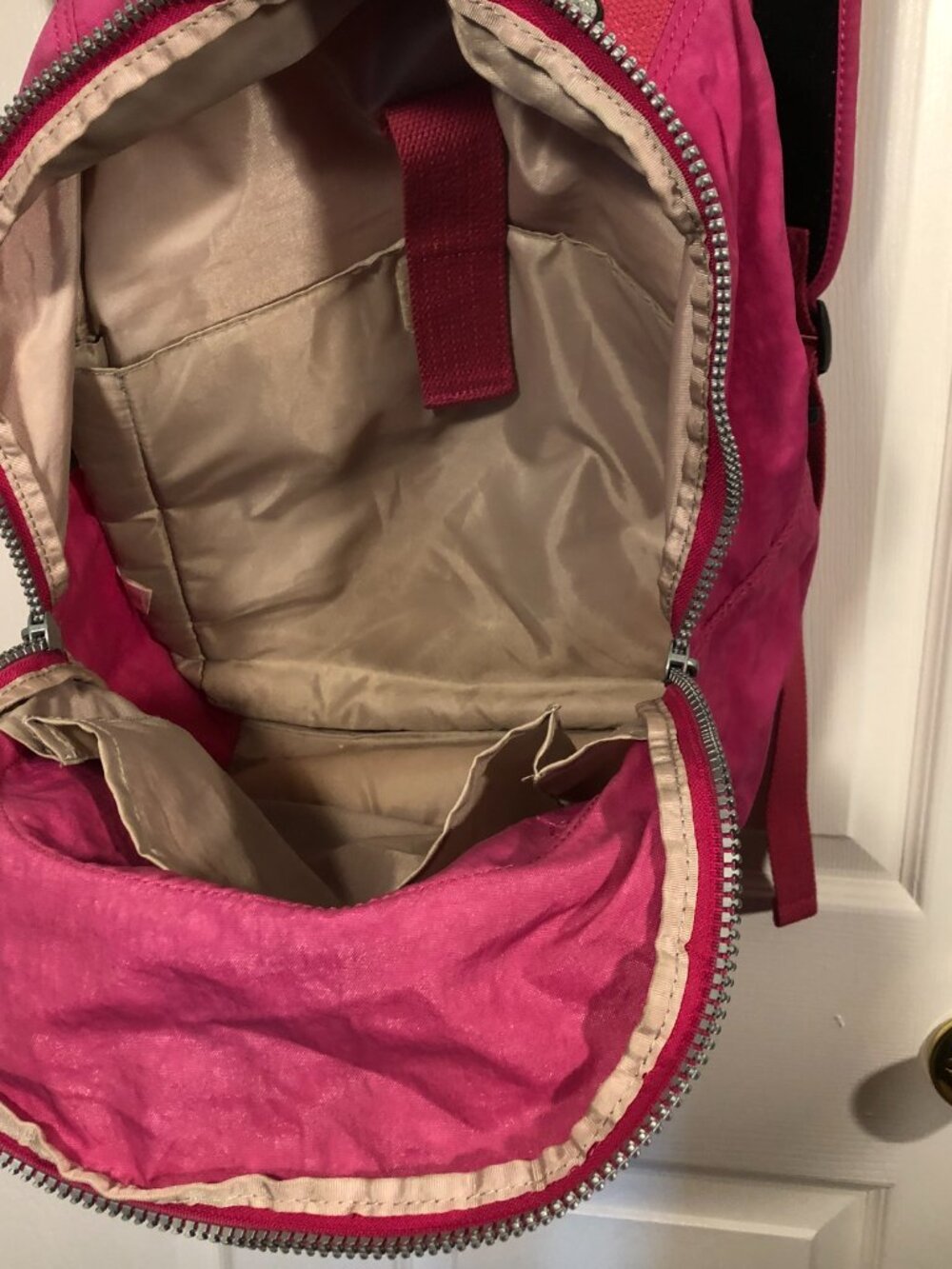 Kipling bold pink computer backpack - Picture 13 of 16